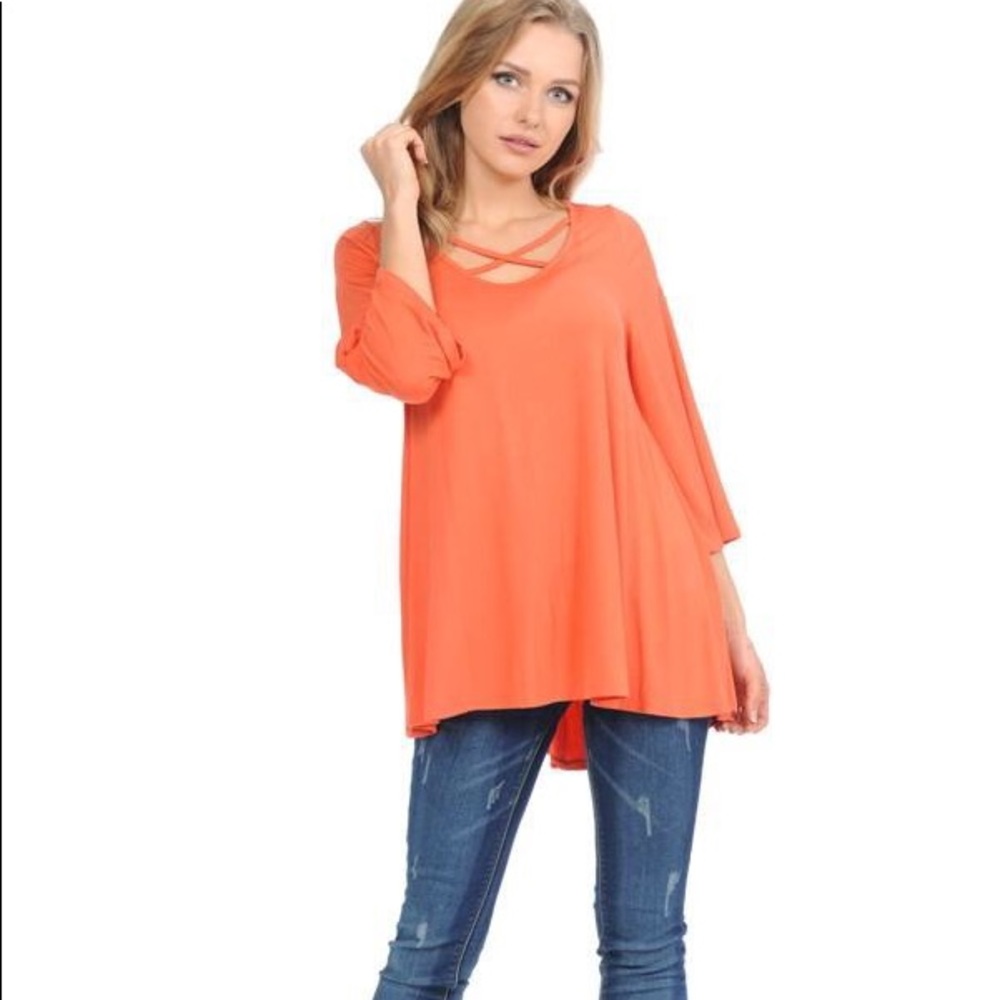 Cross Your Heart Wide Sleeve Tunic